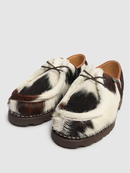 Paraboot: Michael hairy lace-up shoes - men_2 | Luisa Via Roma