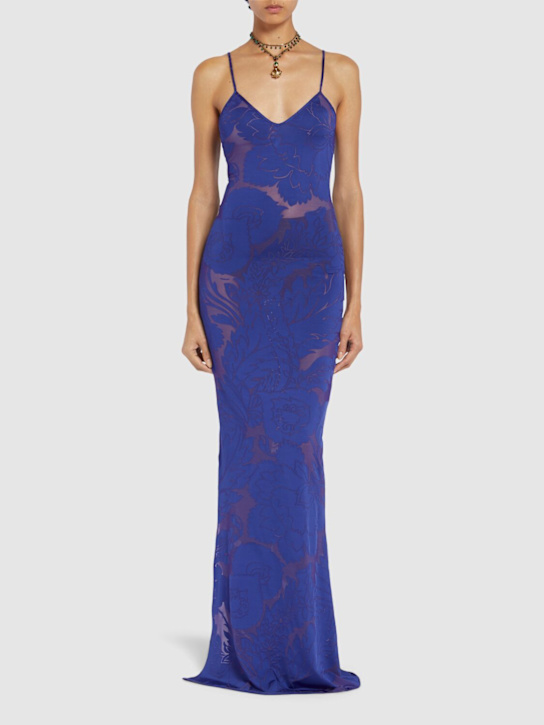 Etro: Jersey long dress - women_1 | Luisa Via Roma