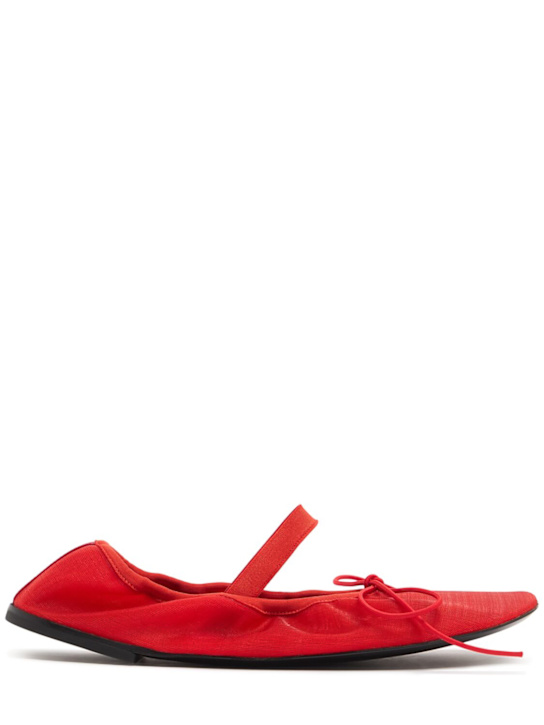 Proenza Schouler: 10mm Glove mesh ballerina flats - Red - women_0 | Luisa Via Roma