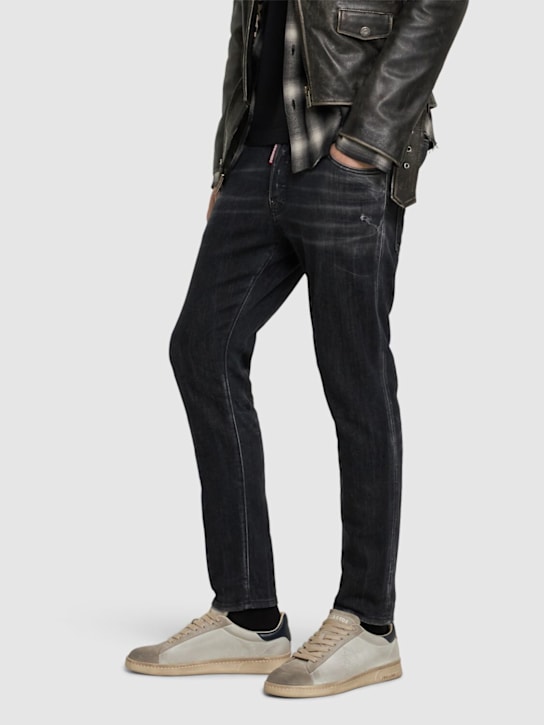 Dsquared2: Dsq2 logo low sneakers - men_1 | Luisa Via Roma