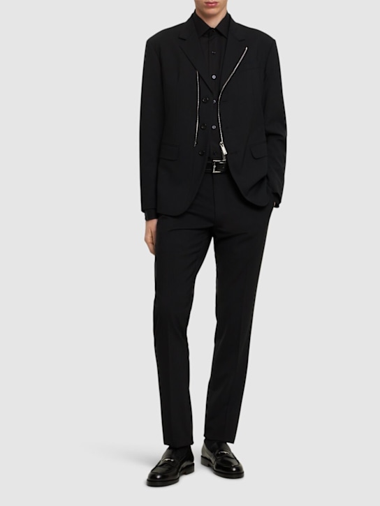 Dsquared2: D2 Headquarter relaxed shoulder blazer - men_1 | Luisa Via Roma