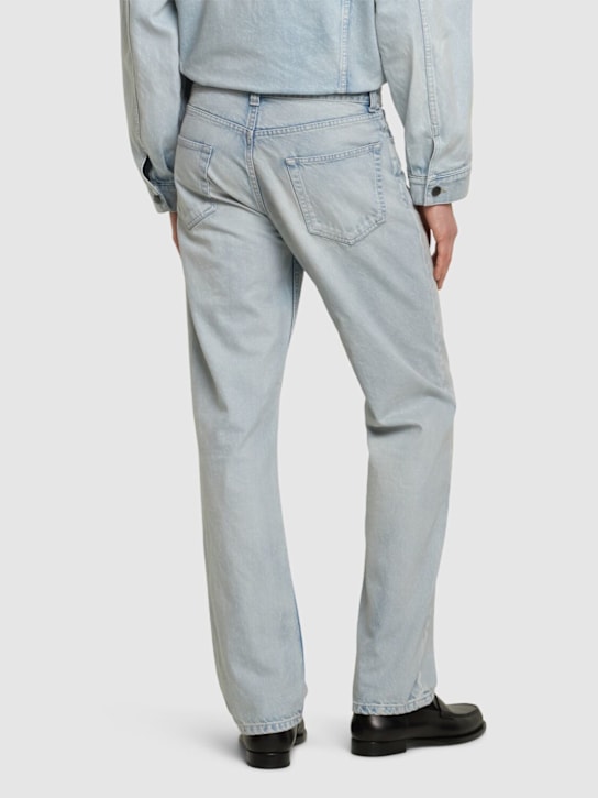 The Row: Burt cotton denim jeans - Light Blue - men_4 | Luisa Via Roma