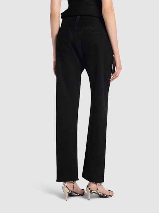 Khaite: Callum denim straight jeans - Schwarz - women_2 | Luisa Via Roma