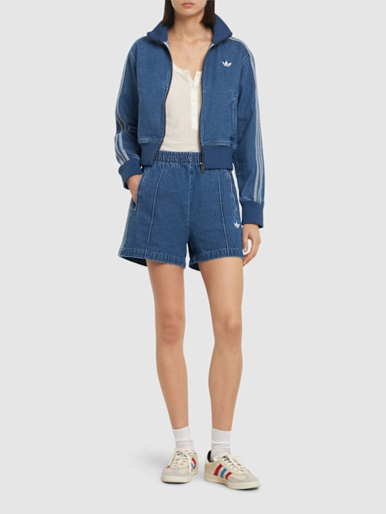 adidas Originals: Denim track top - women_1 | Luisa Via Roma