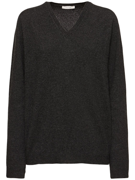 The Row: Pullover aus Kaschmirstrick „Isaora“ - Schwarz - women_0 | Luisa Via Roma