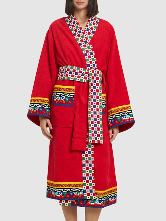 Dolce&Gabbana: Carretto bathrobe - Carretto - ecraft_3 | Luisa Via Roma