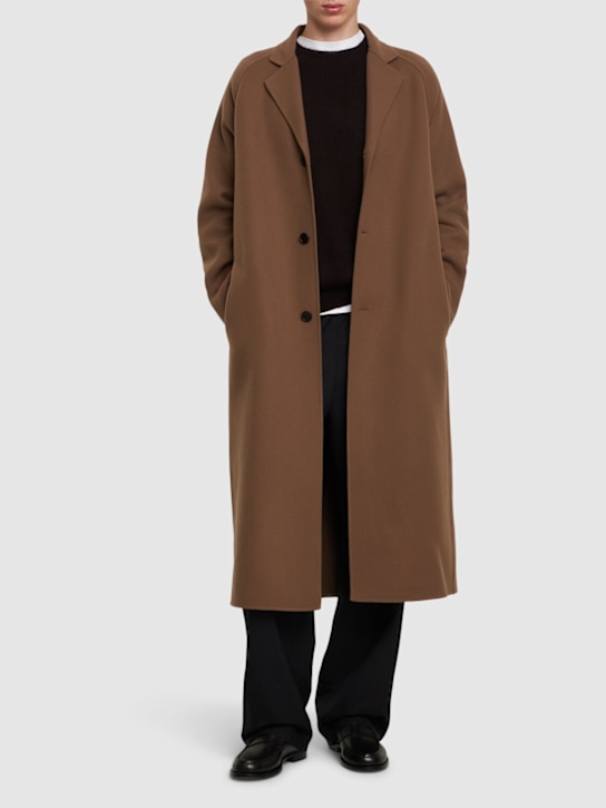 The Row: Moliere wool coat - Oak - men_1 | Luisa Via Roma