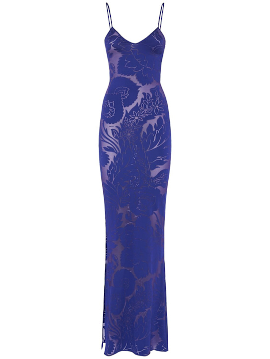 Etro: Jersey long dress - women_0 | Luisa Via Roma