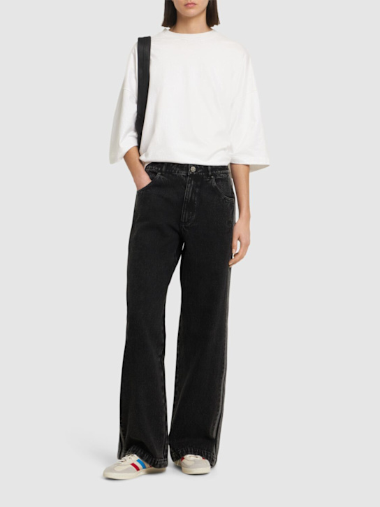 adidas Originals: Denim 3-stripe jeans - women_1 | Luisa Via Roma