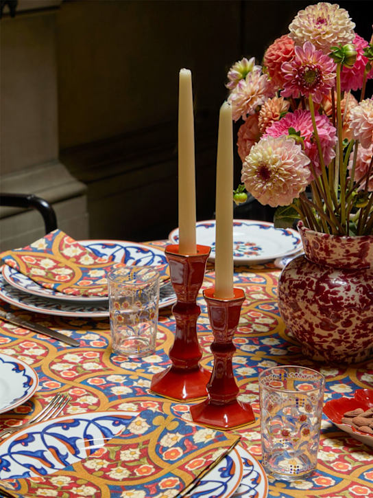 Cabana: Set of 4 Uzbe Khiva linen napkins - ecraft_1 | Luisa Via Roma