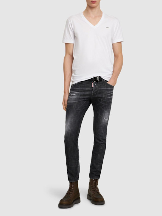 Dsquared2: Cool Fit コットンTシャツ - men_1 | Luisa Via Roma