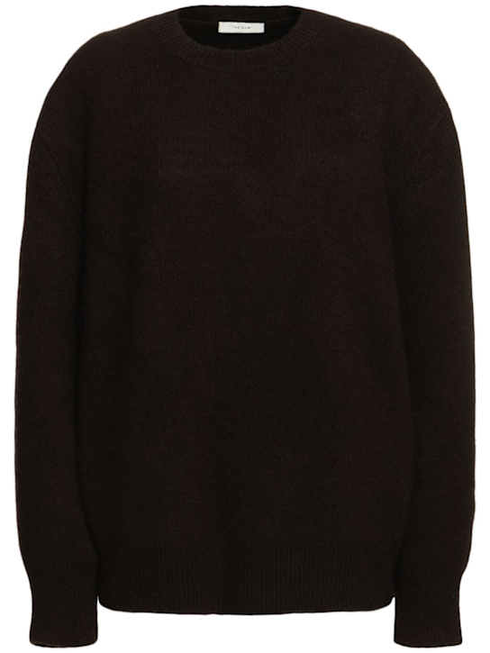 The Row: Pullover aus Seidenmischstrick „Idea“ - Dunkelbraun - women_0 | Luisa Via Roma