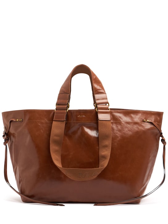 Isabel Marant: Wardy leather tote bag - women_0 | Luisa Via Roma