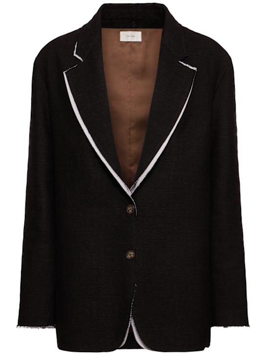 The Row: Lysandre cotton blend blazer - women_0 | Luisa Via Roma