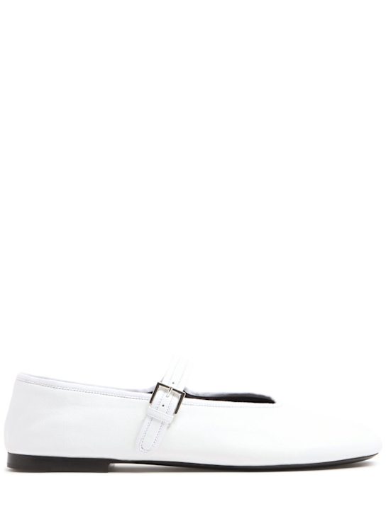 The Row: Ballerine Bohème in pelle - Bianco Ottico - women_0 | Luisa Via Roma
