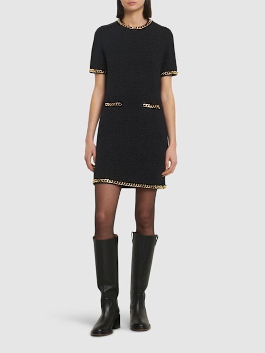 Tory Burch: Wool blend mini dress - women_1 | Luisa Via Roma