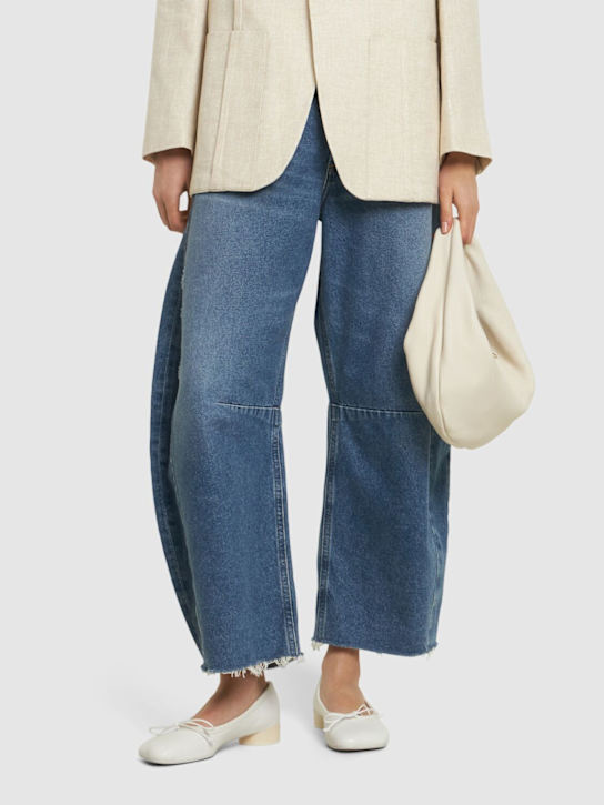 MM6 Maison Margiela: 30mm Ballet leather pumps - women_1 | Luisa Via Roma