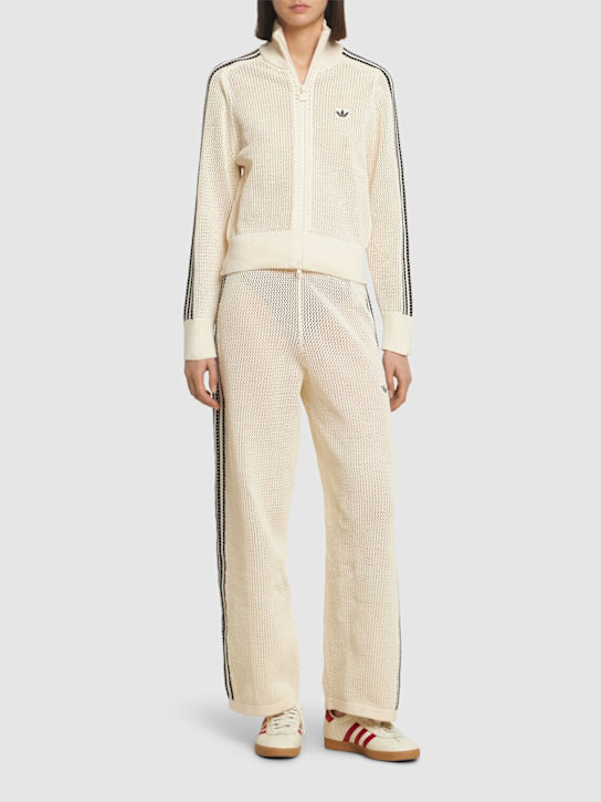 adidas Originals: Crochet track pants - women_1 | Luisa Via Roma