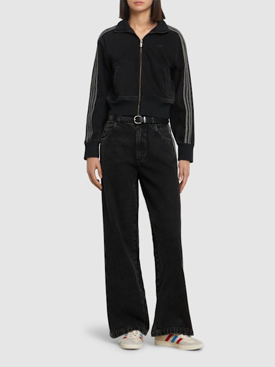 adidas Originals: Denim track top - women_1 | Luisa Via Roma