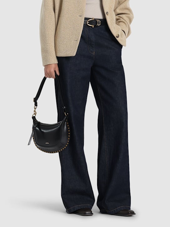 Isabel Marant: Oskan Moon leather shoulder bag - women_1 | Luisa Via Roma