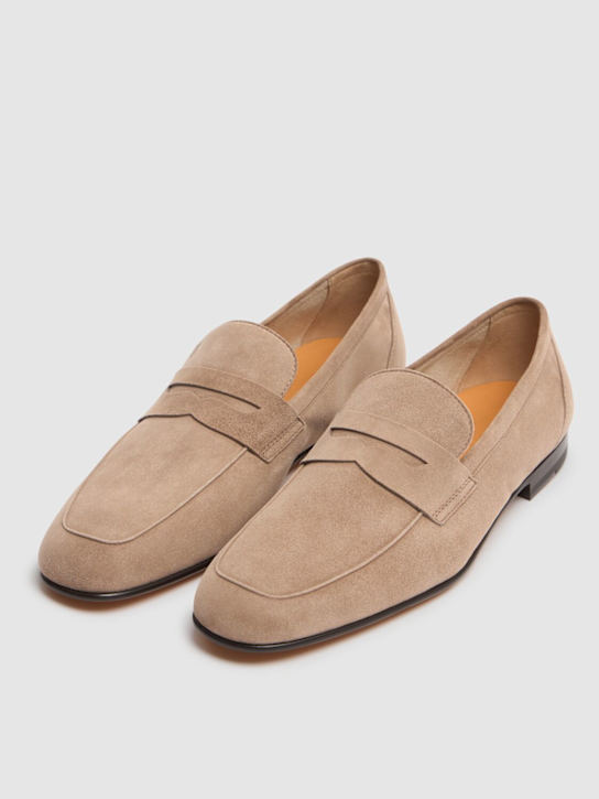 Tod's: Suede loafers - Creta - men_2 | Luisa Via Roma