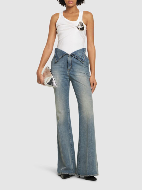 Coperni: Emoji cotton jersey tank top - women_1 | Luisa Via Roma