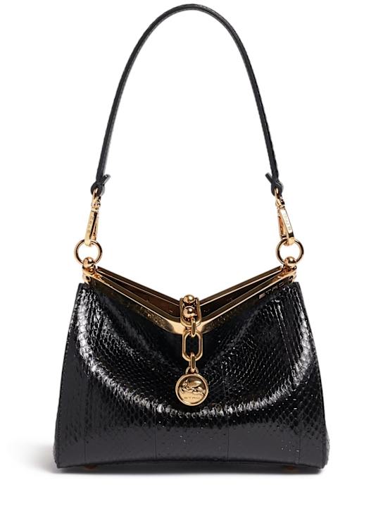 Etro: Borsa piccola Vela in pelle - women_0 | Luisa Via Roma