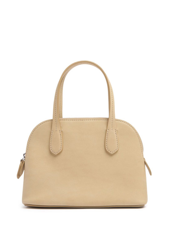 The Row: Ingrid saddle shiny leather bag - Tuscan - women_0 | Luisa Via Roma