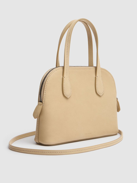 The Row: Ingrid saddle shiny leather bag - Tuscan - women_4 | Luisa Via Roma
