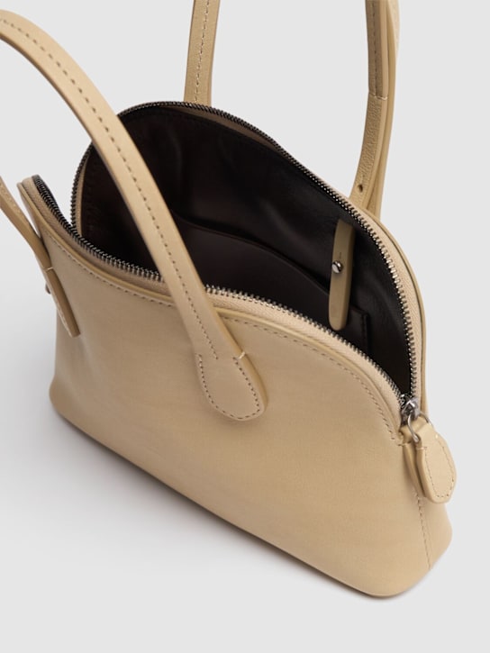 The Row: Ingrid saddle shiny leather bag - Tuscan - women_5 | Luisa Via Roma