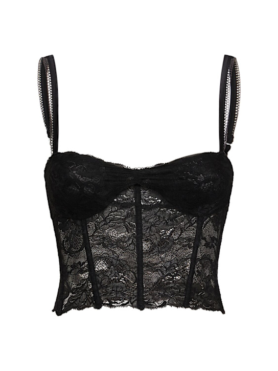 Ermanno Scervino: Lace corset bra - women_0 | Luisa Via Roma