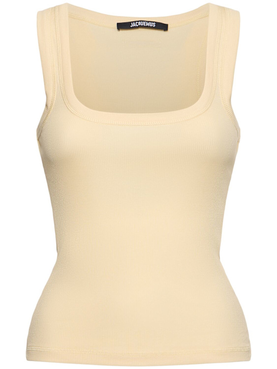 Jacquemus: Le Debardeur Gros Grain tank top - women_0 | Luisa Via Roma