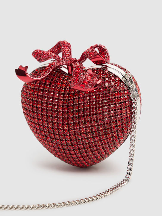 Self-portrait: Crystal heart clutch - Red - women_2 | Luisa Via Roma