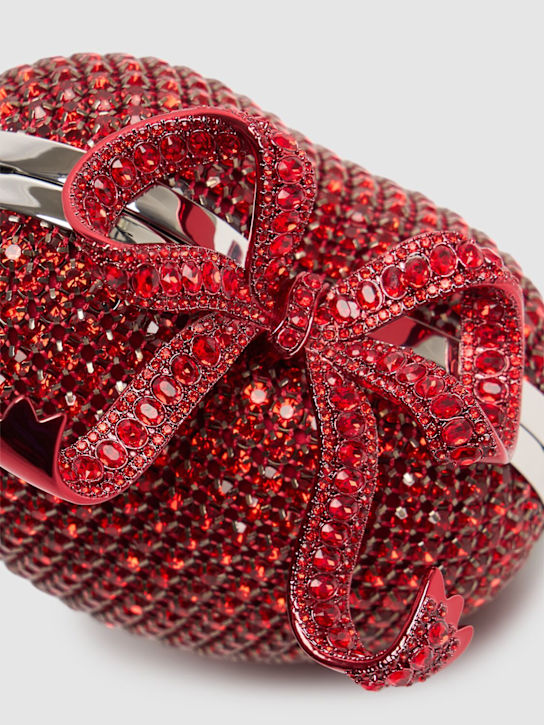 Self-portrait: Crystal heart clutch - Red - women_3 | Luisa Via Roma
