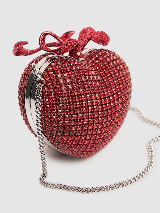 Self-portrait: Crystal heart clutch - Red - women_4 | Luisa Via Roma