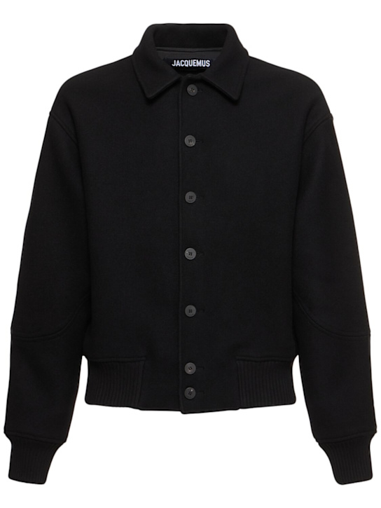 Jacquemus: Le Bomber wool jacket - men_0 | Luisa Via Roma