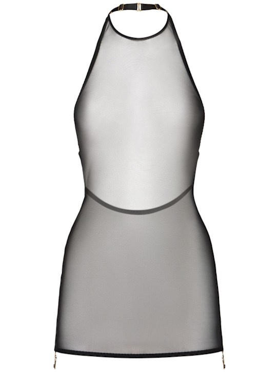 Bordelle: Retta mesh mini dress - women_0 | Luisa Via Roma