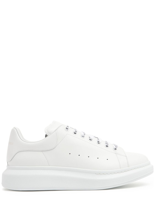 McQueen: 45mm Oversized leather sneakers - White - men_0 | Luisa Via Roma