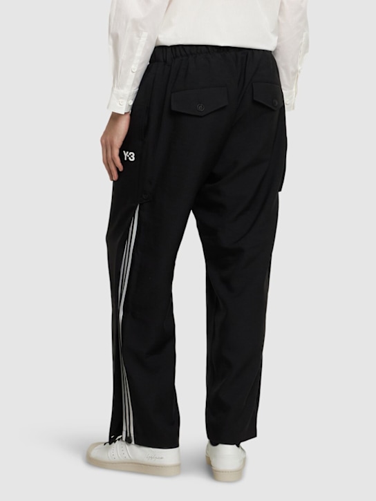 Y-3: 3S button pants - Black - men_2 | Luisa Via Roma