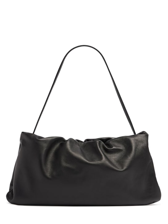 The Row: Borsa a spalla XL Bourse in nappa - Nero - women_0 | Luisa Via Roma