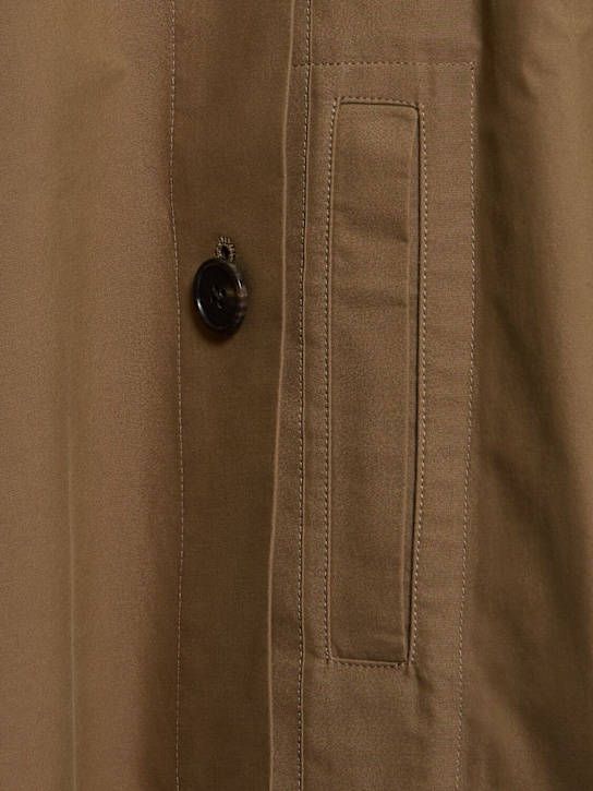 The Row: Aralia long cotton poplin trench coat - Beige - women_5 | Luisa Via Roma