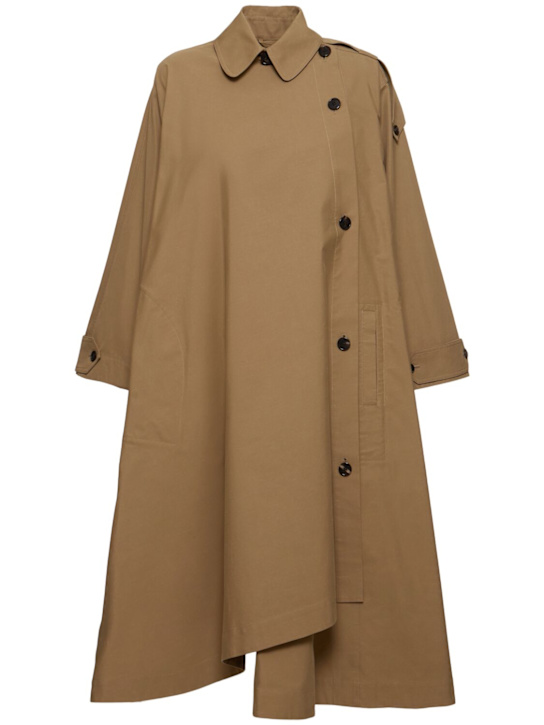 The Row: Aralia long cotton poplin trench coat - women_0 | Luisa Via Roma