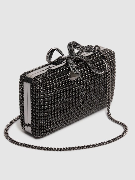 Self-portrait: Crystal box clutch - Black - women_3 | Luisa Via Roma