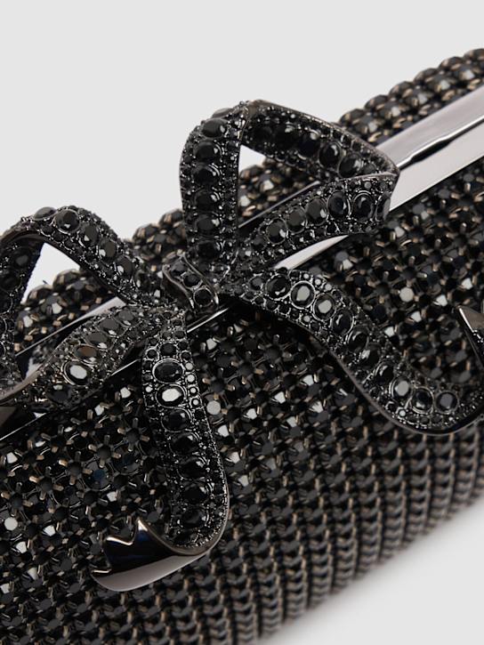 Self-portrait: Crystal box clutch - Black - women_4 | Luisa Via Roma