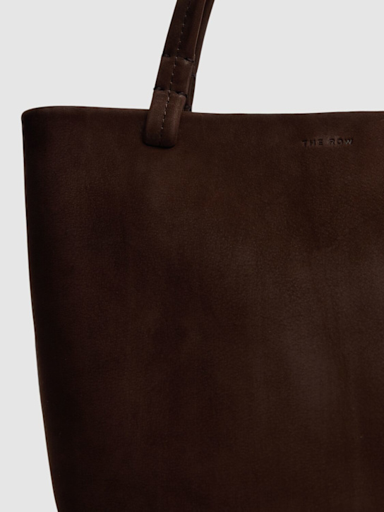 The Row: Small Park nubuck leather bag - Dark Mocha - women_4 | Luisa Via Roma