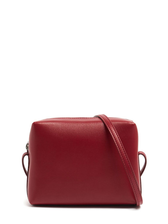 The Row: Regent nappa leather crossbody bag - Barn Red Ans - women_0 | Luisa Via Roma