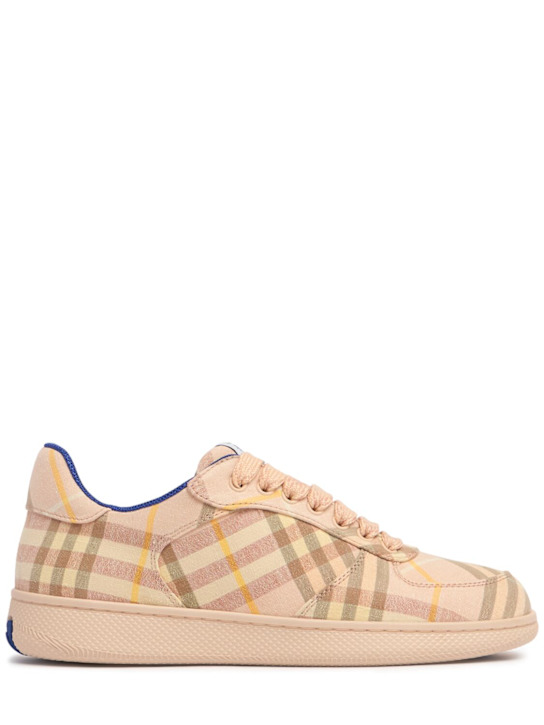 Burberry: Sneakers LF Terraza Check - Teacup Ip Check - women_0 | Luisa Via Roma