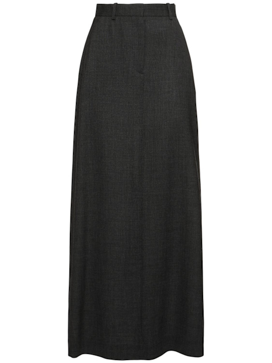 The Row: Roux wool long skirt - women_0 | Luisa Via Roma
