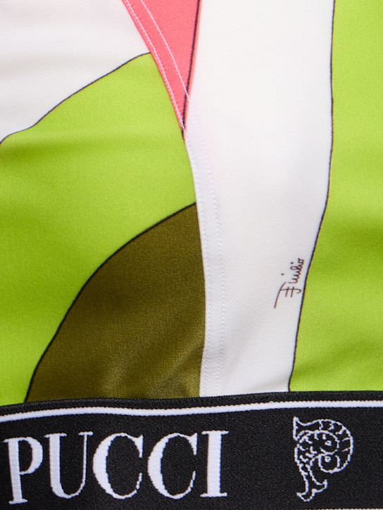 Pucci: Printed lycra crop top - Multicolor - women_4 | Luisa Via Roma