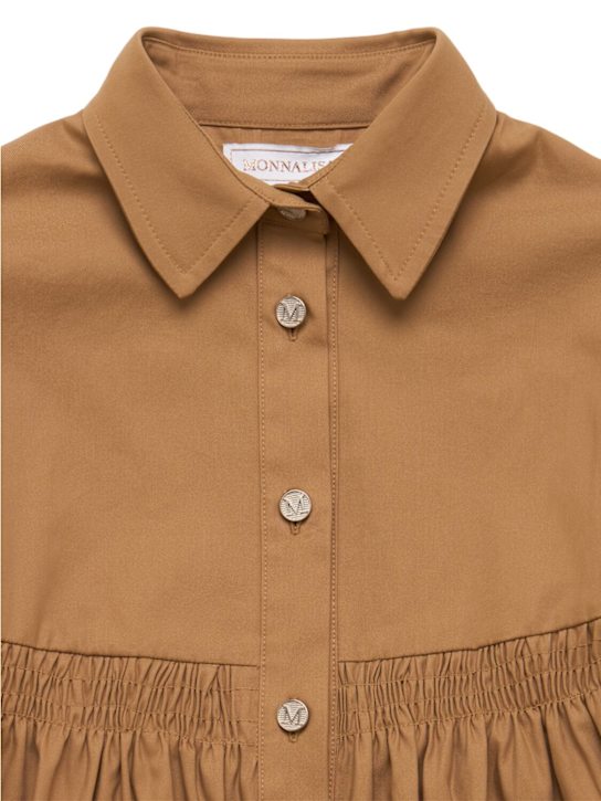 Monnalisa: Vestito chemisier Levantina - Marrone - kids-girls_1 | Luisa Via Roma